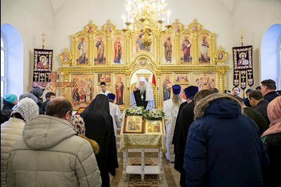 Божественная литургия в храме святых Царственных страстотерпцев г. Саратова