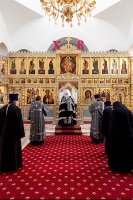 Литургия Преждеосвященных Даров и монашеский постриг в Свято-Алексиевском женском монастыре г. Саратова