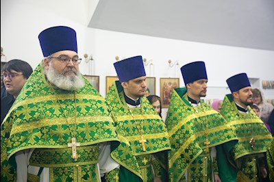 Митрополит Игнатий совершил Великое освящение храма преподобного Серафима Саровского р.п. Татищево и первую Божественную литургию в новоосвященном храме