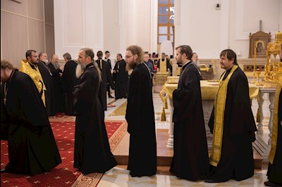 Всенощное бдение в Спасском кафедральном соборе г. Пензы