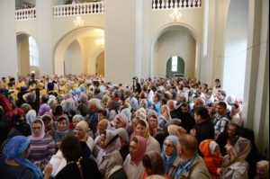 Митрополит Лонгин сослужил Святейшему Патриарху Кириллу во время малого освящения Вознесенского собора Вознесенского женского монастыря Тамбова и всенощного бдения
