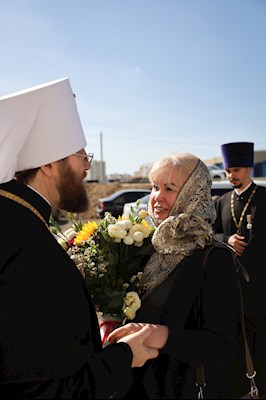 Божественная литургия в храме новомучеников и исповедников Саратовских г. Саратова