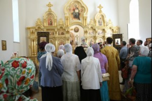 Великое освящение храма в честь святого благоверного князя Михаила Черниговского и боярина его Феодора г. Саратова
