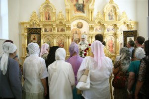 Великое освящение храма в честь святого благоверного князя Михаила Черниговского и боярина его Феодора г. Саратова