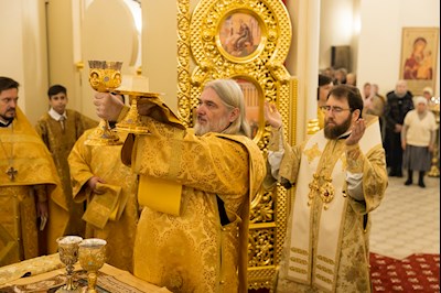 Митрополит Игнатий совершил Божественную литургию в соборном храме святителя Спиридона Тримифунтского г. Саратова