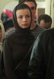 Всенощное бдение в храме в честь Благовещения Пресвятой Богородицы города Саратова