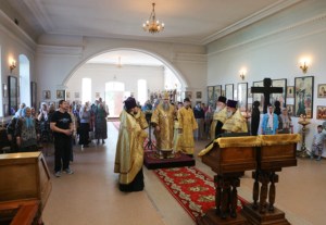 Всенощное бдение в храме в честь Рождества Христова города Вольска