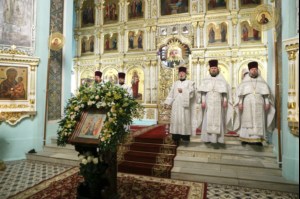 В праздник Крещения Господня Митрополит Лонгин совершил Божественную литургию и Чин Великого освящения воды