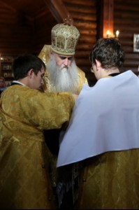 Божественная литургия в храме в честь Сретения Господня г. Саратова