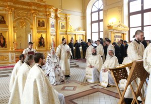 Литургия апостола Иакова на Архиерейском подворье — храме во имя святого апостола и евангелиста Иоанна Богослова при СПДС