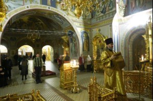 Божественная литургия в Свято-Троицком кафедральном соборе г.Саратова