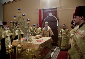Всенощное бдение в Благовещенском храме г. Вольска