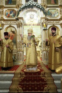 Великая Рождественская вечерня в храме в честь Покрова Пресвятой Богородицы г. Саратова