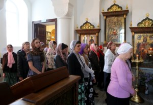 Всенощное бдение на Архиерейском подворье — храме в честь иконы Божией Матери «Утоли моя печали» г.Саратова