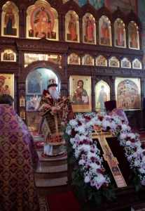 Божественная литургия в Крестовоздвиженском храме г. Хвалынска