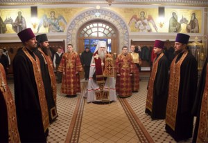 Всенощное бдение в Свято-Троицком кафедральном соборе г.Саратова