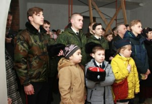 Строящийся храм Александра Невского и музей боевой и трудовой славы провели праздник в честь 775-летия победы на Чудском озере