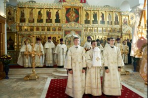 Божественная литургия в Свято-Алексиевском женском монастыре г.Саратова