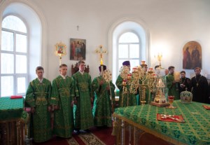 Всенощное бдение в Свято-Сергиевском женском монастыре с. Алексеевка Базарно-Карабулакского района