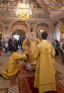 Божественная литургия в Свято-Троицком кафедральном соборе г.Саратова