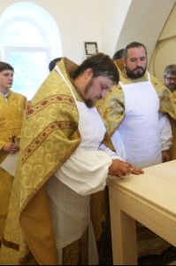 Великое освящение храма в честь святого благоверного князя Михаила Черниговского и боярина его Феодора г. Саратова
