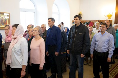 Великое освящение храма Сорока Севастийских мучеников г. Саратова и Божественная литургия в новоосвященном храме
