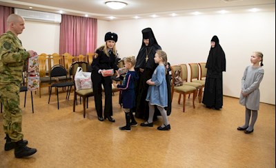 В Свято-Алексиевском монастыре прошла встреча с представителями Росгвардии