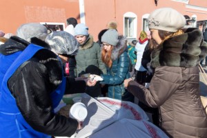 На территории Покровского храма г. Саратова прошел зимний праздник