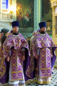 Литургия Преждеосвященных Даров в храме в честь Сошествия Святого Духа г. Саратова