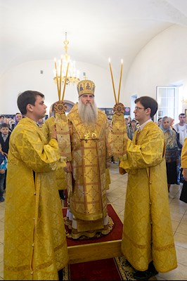 Божественная литургия в храме во имя святителя Николая Японского г. Саратова