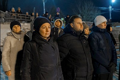 В поселке Затон прошли крещенские купания
