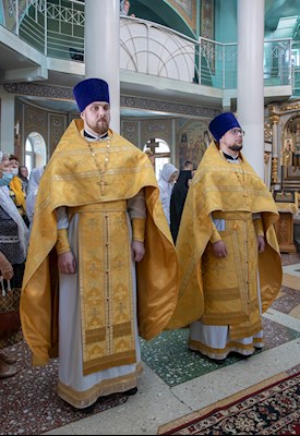Митрополит Игнатий совершил Божественную литургию в храме Всех святых, в земле Русской просиявших, г. Саратова