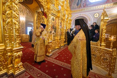 Митрополит Игнатий совершил всенощное бдение в Свято-Троицком кафедральном соборе г. Саратова
