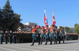 Священник поздравил курсантов с принятием военной присяги