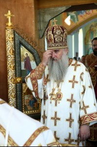 Митрополит Лонгин совершил Великое освящение Вознесенского храма Вознесенско-Пантелеимоновской церкви с. Усть-Курдюм