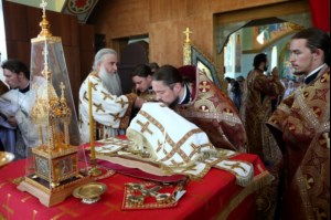 Митрополит Лонгин совершил Великое освящение Вознесенского храма Вознесенско-Пантелеимоновской церкви с. Усть-Курдюм
