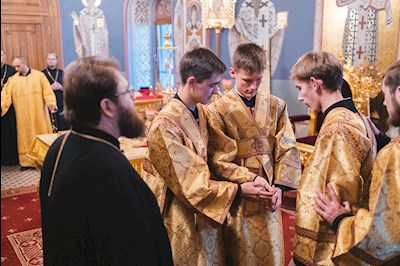 Всенощное бдение в Свято-Троицком кафедральном соборе г. Саратова