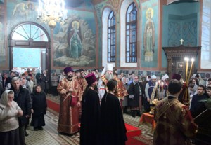 Всенощное бдение в Крестовоздвиженском храме г. Хвалынска