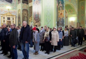 Божественная литургия в храме в честь Покрова Пресвятой Богородицы г. Саратова