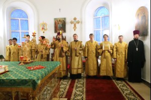 Всенощное бдение в Свято-Сергиевском женском монастыре с. Алексеевка Базарно-Карабулакского р-на