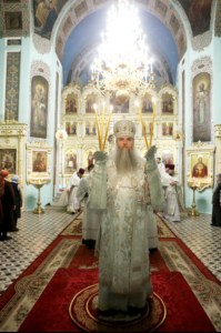 В праздник Крещения Господня Митрополит Лонгин совершил Божественную литургию и Чин Великого освящения воды