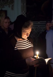 Вечернее богослужение с чтением Великого покаянного канона преподобного Андрея Критского в храме в честь Сошествия Святого Духа города Саратова