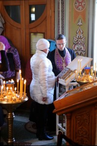Божественная Литургия в храме во имя Всех Святых, в земле Российской просиявших г. Саратова
