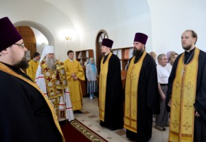 Всенощное бдение в храме в честь Рождества Христова г. Саратова
