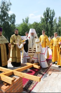 Чин основания храма во имя апостола и евангелиста Иоанна Богослова в Октябрьском районе города Саратова