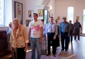 Всенощное бдение в храме в честь Рождества Христова г. Вольска