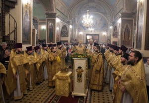 Божественная литургия в Свято-Троицком кафедральном соборе г. Покровска