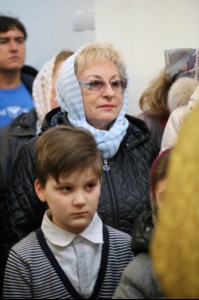 Божественная литургия в храме во имя святого равноапостольного великого князя Владимира г. Саратова