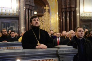 Божественная литургия в Храме Христа Спасителя г. Москвы в годовщину интронизации Патриарха Кирилла