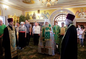 Всенощное бдение в Свято-Троицком кафедральном соборе г. Саратова